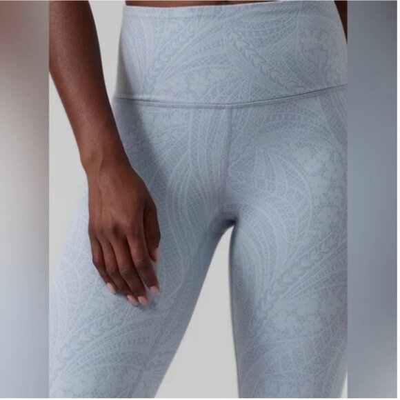 Athleta Elation Textured Dreamweaver Blue Star Active Legging Size XL - Picture 1 of 10